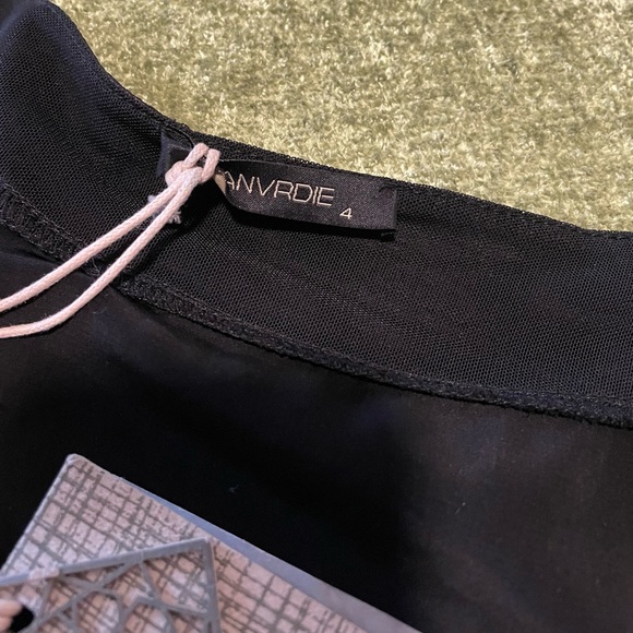 Anvrdie dress (angels never die) in black with multiple textures and prints x - Picture 5 of 6